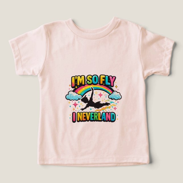 Buntes „Ich bin so cool, ich Neverland“ Tri-Blen-K (Design Vorderseite)