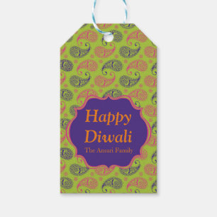 Buntes indisches Muster Diwali Geschenkanhänger
