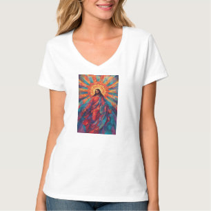 Buntes Jesus-Christi-Auferstehungs-T-Shirt für Fra T-Shirt