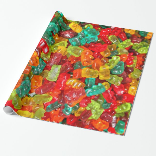 Buntes Juwel tonte fruchtige gummiartige Geschenkpapier (Ungerollt)