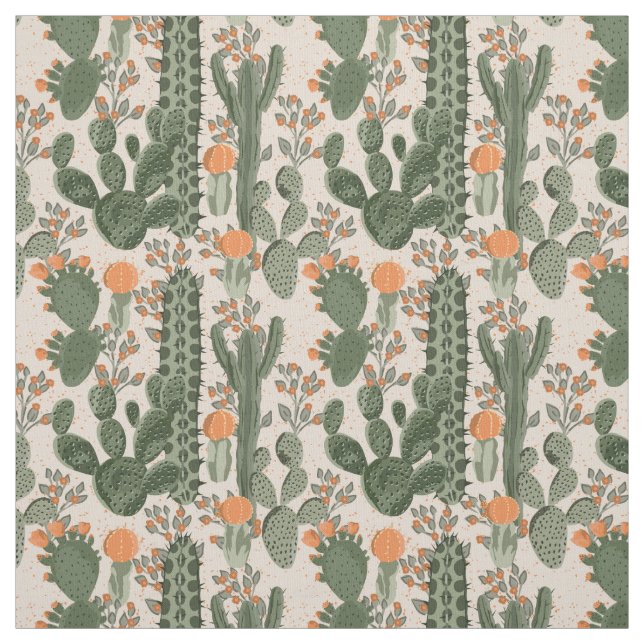 Buntes Kaktus-Muster Stoff (Muster)