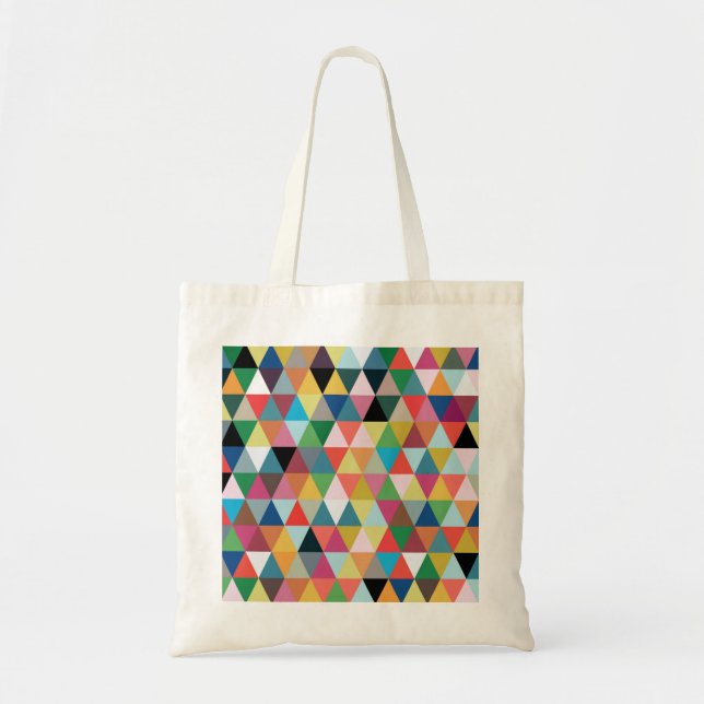 Buntes Kaleidoskop-gemusterte Taschen-Tasche Tragetasche (Vorne)