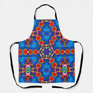 Buntes Kaleidoskop in Ölmalerei Schürze