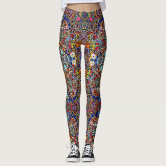 Buntes kaleidoskopisches der inspirierten Leggings