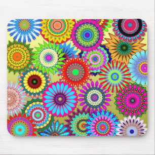 Buntes Kaleidoskopmuster Mousepad