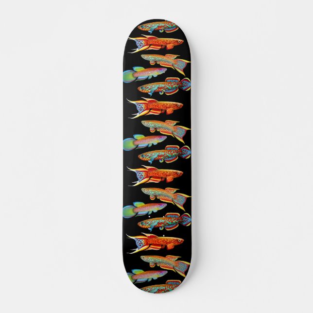 Buntes Killifish-Skateboard Skateboard (Vorne)