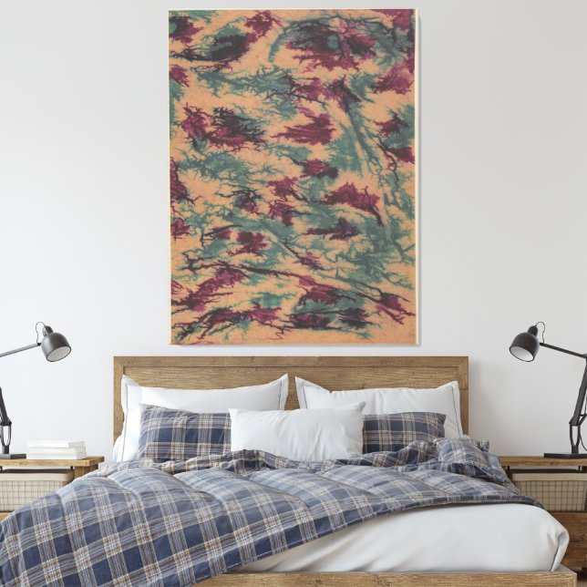 Buntes Krepppapier Leinwanddruck (Insitu (Schlafzimmer))