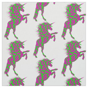 Buntes Leopard-Druck-Einhorn Stoff