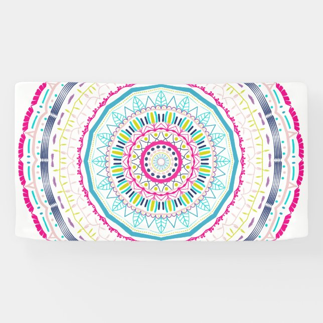 buntes Mandala Banner (Horizontal)