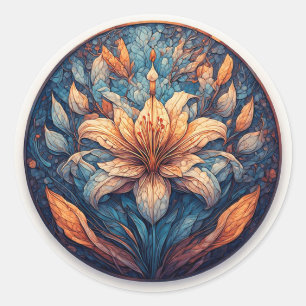 Buntes Mandala Boho Dekor, Meditation Yoga Geschen Runder Aufkleber