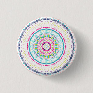 buntes Mandala Button