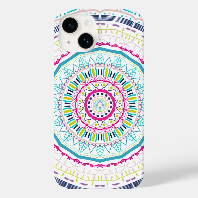 buntes Mandala Case-Mate iPhone Hülle (Rückseite)