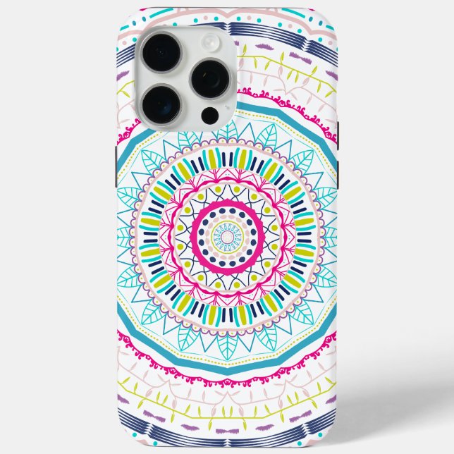 buntes Mandala Case-Mate iPhone Hülle (Rückseite)