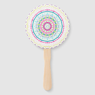 buntes Mandala Fächer