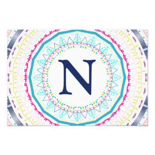 buntes Mandala Fotodruck