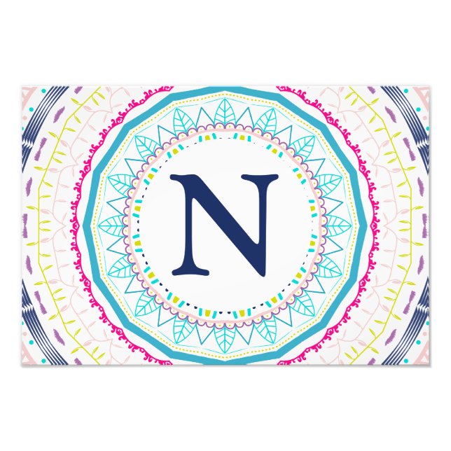 buntes Mandala Fotodruck (Vorne)