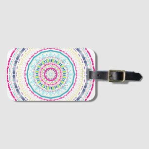buntes Mandala Gepäckanhänger