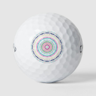 buntes Mandala Golfball