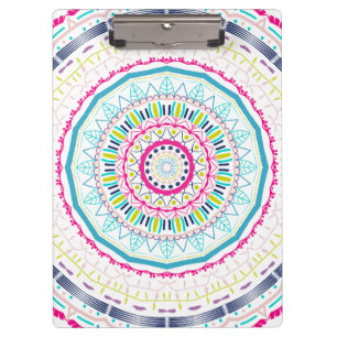 buntes Mandala Klemmbrett