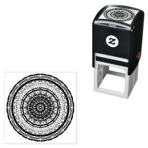 buntes Mandala Permastempel