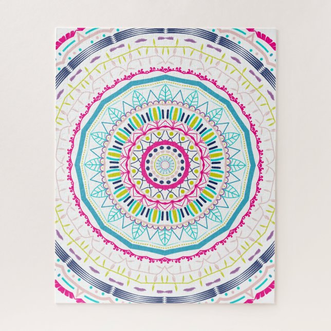 buntes Mandala Puzzle (Vertikal)