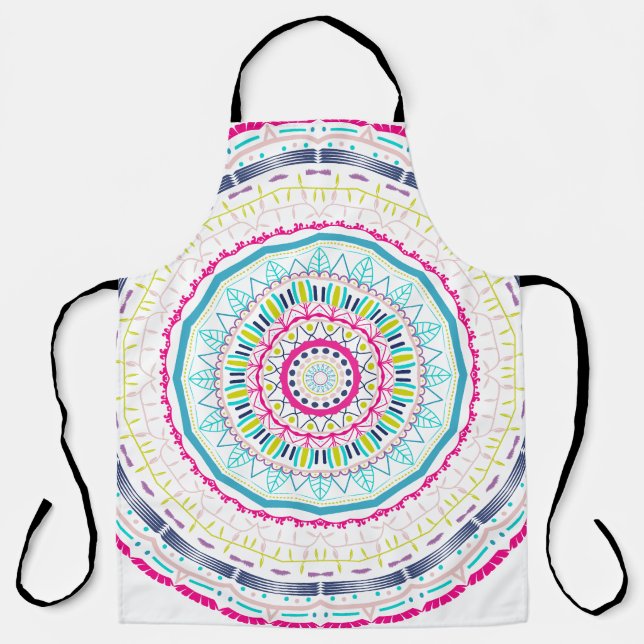buntes Mandala Schürze (Vorderseite)