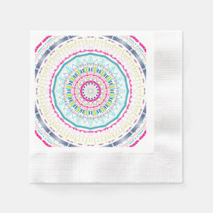 buntes Mandala Serviette