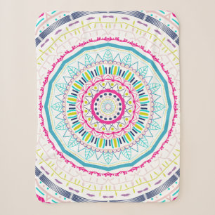 buntes Mandala Sherpadecke