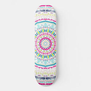 buntes Mandala Skateboard