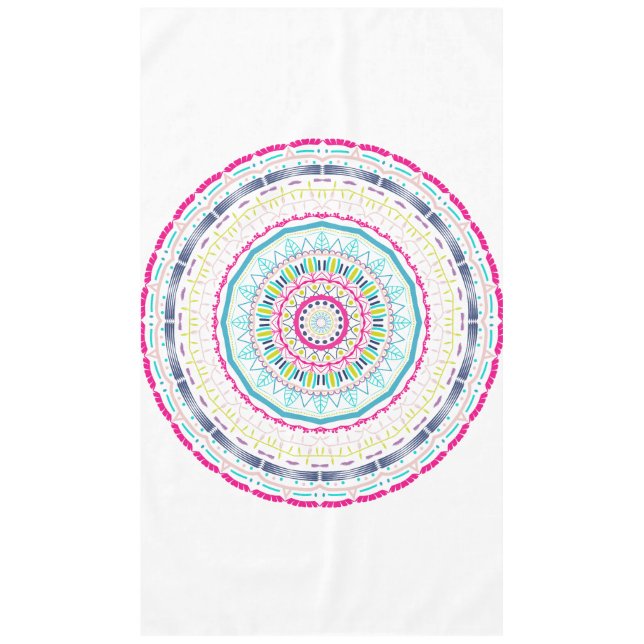 buntes Mandala Tischdecke (Vorderseite)