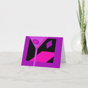 Buntes Martini-Cocktail laden ein Einladung