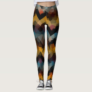 Buntes modernes geometrisches Muster #20 Leggings