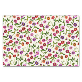 Buntes Mohnblumen-Garten-Blumen-Seidenpapier Seidenpapier