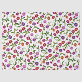 Buntes Mohnblumen-Garten-Blumen-Seidenpapier Seidenpapier