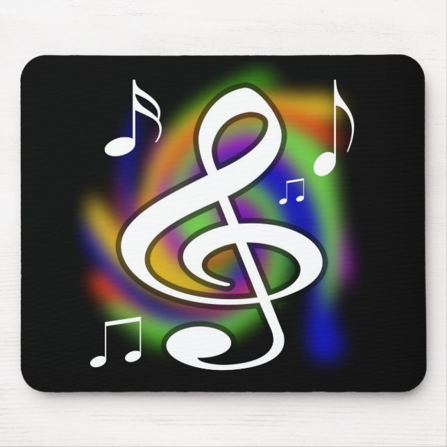 Buntes musikalisches Mousepad (Vorne)