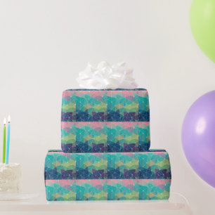 Buntes Muster Inspiration Retro Süß Geschenkpapier