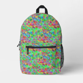 Buntes Muster mit kubistischen Motiven Bedruckter Rucksack