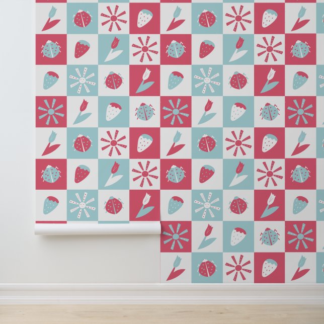 buntes Muster Tapete (Anwendung)