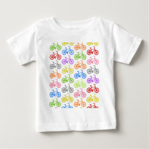 Buntes nahtloses des coolen niedlichen baby t-shirt