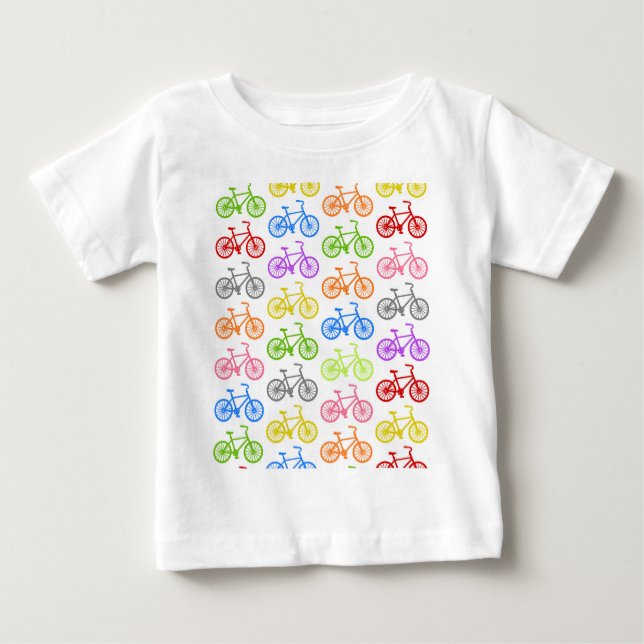 Buntes nahtloses des coolen niedlichen baby t-shirt (Vorderseite)