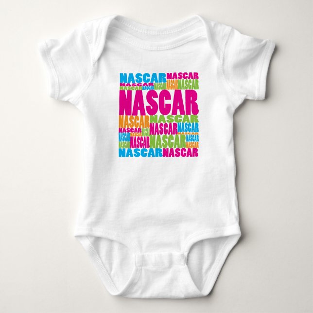 Buntes NASCAR Baby Strampler (Vorderseite)