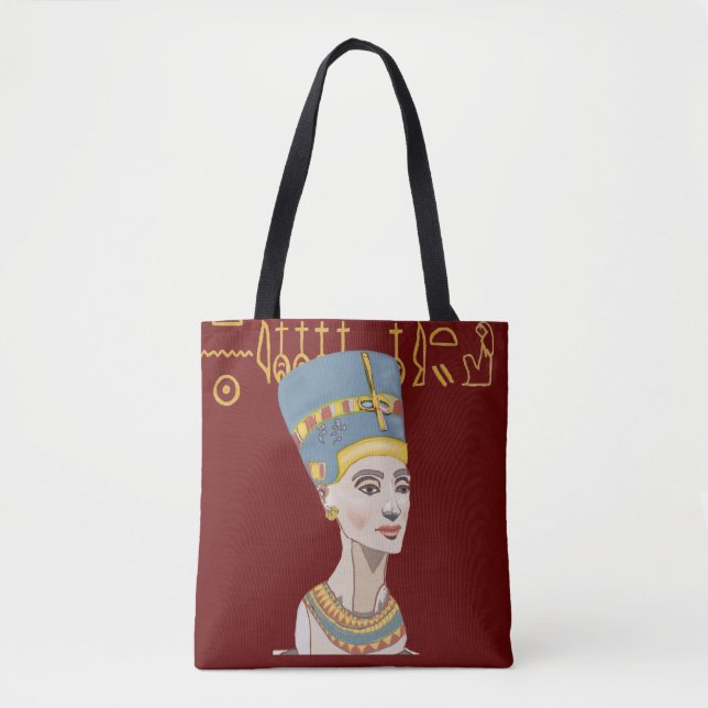 Buntes Nefertiti-Porträt (Vorderseite)