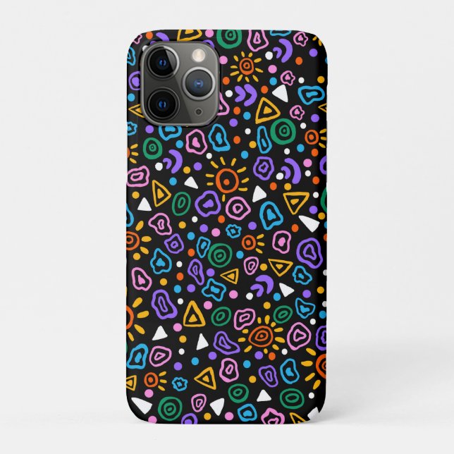 Buntes neon abstraktes Handyhülle Case-Mate iPhone Hülle (Rückseite)