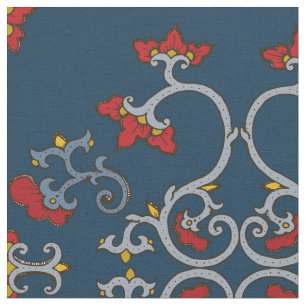 Buntes Ornamentmuster-Stoff Stoff
