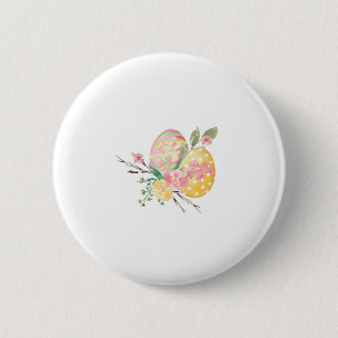 Buntes Osterei-Knopf Button