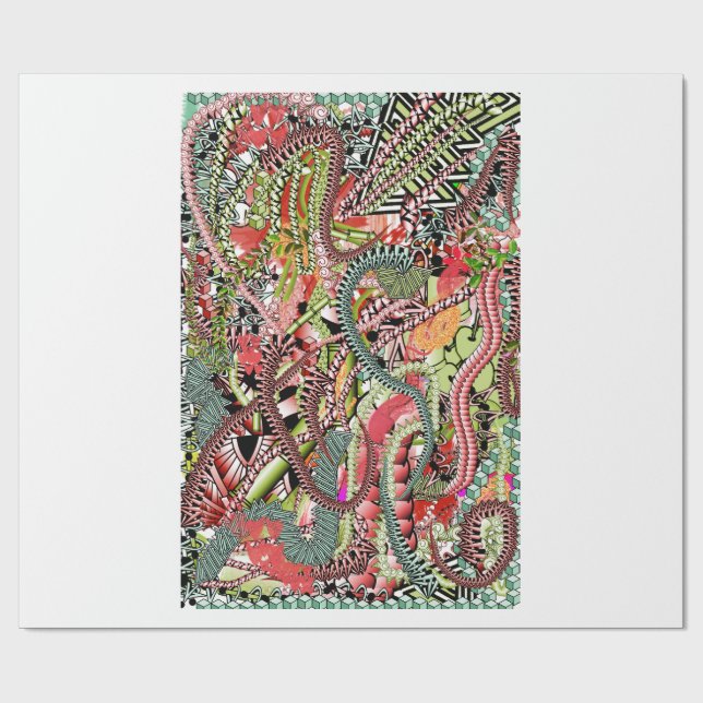 Buntes Papier Geschenkpapier (Flach)