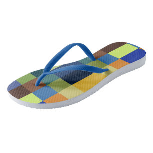 Buntes Patchwork Flip Flops