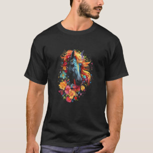 Buntes Pferd 3 T-Shirt
