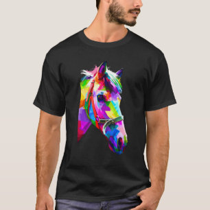 Buntes Pferd Grafik 2 T-Shirt