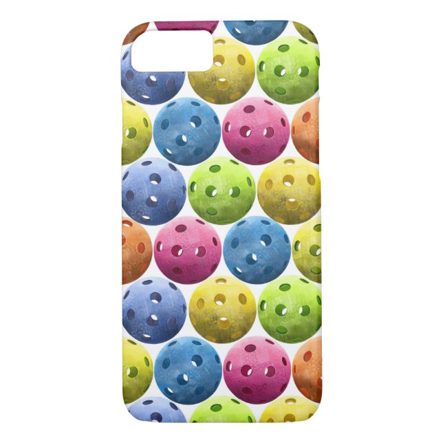 Buntes PickleBalls Case-Mate iPhone Hülle (Rückseite)
